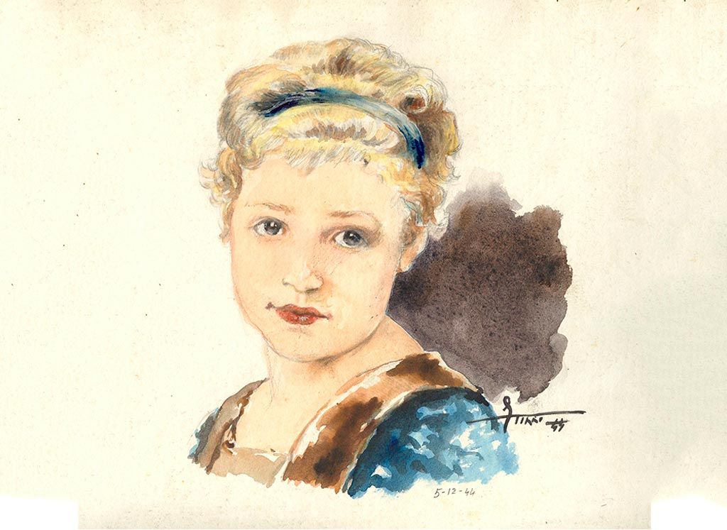 Enrico Fantini ritratto_di_bambina_1944